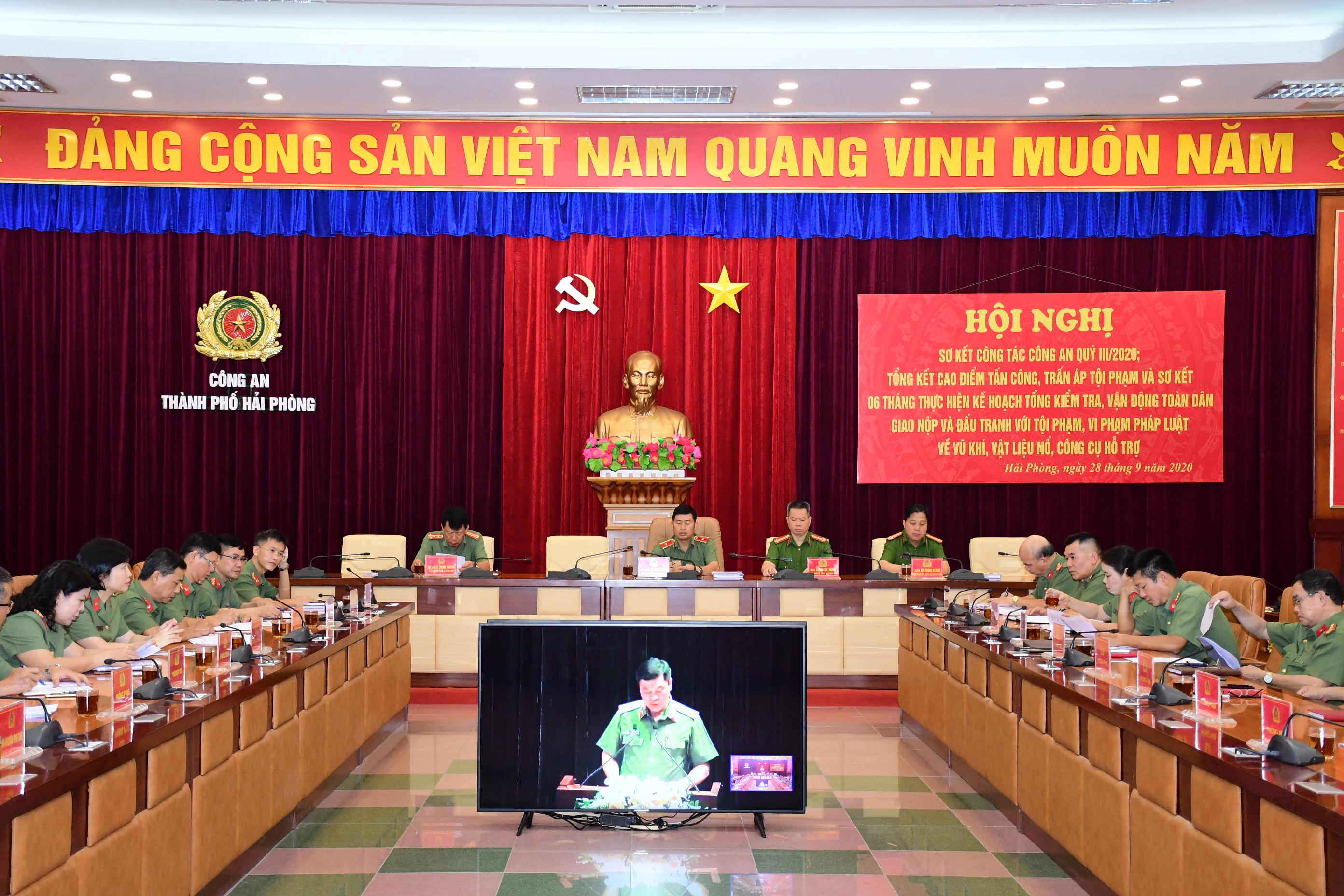 Bộ Công an sơ kết công tác công an Quý III/2020; tổng kết cao điểm tấn công, trấn áp tội phạm và sơ kết 06 tháng thực hiện Kế hoạch số 105